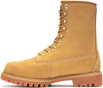 8 Inch Waterproof 200G Insulated Work Boot - Men's Sizing. Fundamental footwear at its finest. Good-looking uppers made of genuine Nubuck. Oil-resistant outsoles for added safety. Mildly insulated and fully waterproof. These boots are ready for work. Also available in a Steel Toe.  Wheat Nubuck Leather Upper Taibrelle Lined Seam Sealed Waterproof 200 Grams of Thinsulate™ Insulation Electrical Hazard Rated Steel Shank Direct Attach Construction Oil Resisting Rubber Lug Outsole Steel Toe Version: CA7545
