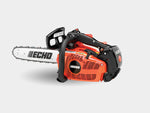 The most powerful top-handle ECHO chainsaw. The CS-355T was designed with input from professional arborists to combine professional-grade power with ergonomic, user-friendly features. It delivers all-day productivity without all-day exhaustion.  TOP FEATURES ECHO’s highest-power top-handle chainsaw Heavy-duty air filter provides superior air filtration 35.8 cc professional-grade, 2-stroke engine