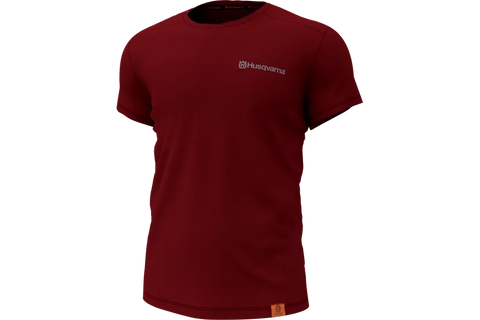 HUSQVARNA TRÄD Red Short Sleeve Shirt 5312827